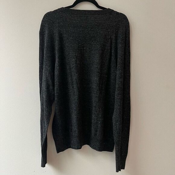 J Crew Mens Pullover Sweater Crewneck Long Sleeve Dark Gray Size Large - Picture 6 of 8